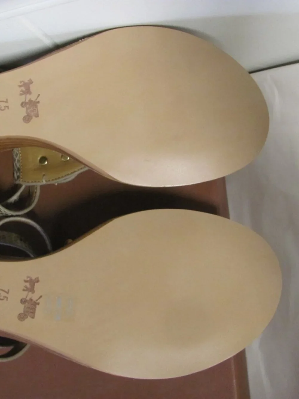 COACH INGRID NAT. PRINT SNAKE SANDALS NIB coach ingrid